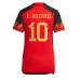 Maillot de foot Belgique Eden Hazard #10 Domicile vêtements Femmes Monde 2022 Manches Courtes